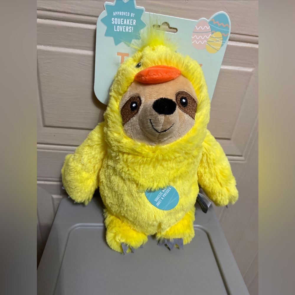 Beutiful Colors Sloth With Squeaker.
